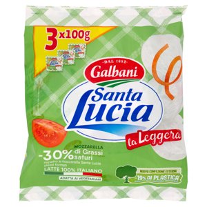 Galbani Santa Lucia Mozzarella La Leggera 3 X 100 G