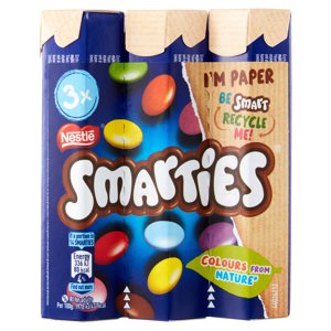 NESTLÉ Smarties Confetti ripieni di Cioccolato al Latte 3 tubi 34 g