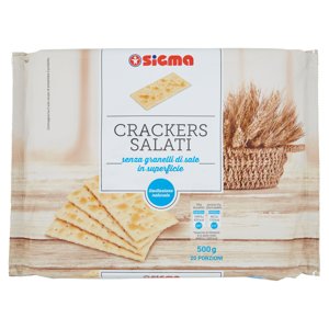 Sigma Crackers Salati Senza Granelli Di Sale In Superficie 20 X 25 G