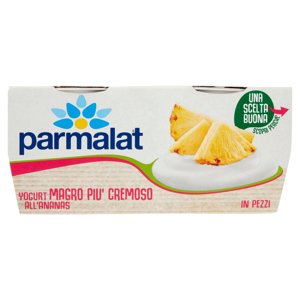 Parmalat Yogurt Magro Più Cremoso All'ananas In Pezzi 2 X 125 G