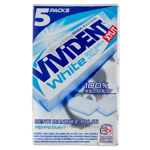 Vivident Xylit White Peppermint 5 Packs 67,5 G