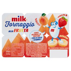 Milk Formaggio Alla Frutta Albicocca, Fragola, Banana 6 X 50 G