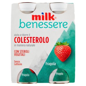 Milk Benessere Aiuta A Ridurre Il Colesterolo In Maniera Naturale Fragola 4 X 100 G