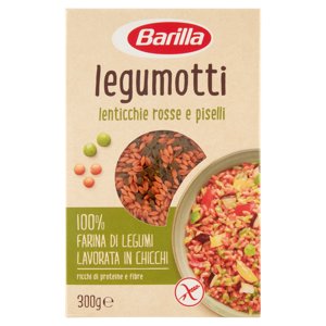 Barilla Legumotti Lenticchie Rosse E Piselli In Chicchi 100% Farina Di Legumi 300g