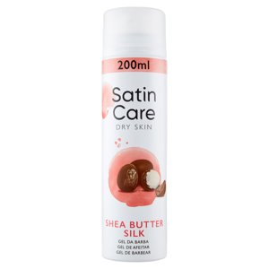 Satin Care Dry Skin Shea Butter Silk Gel Da Barba 200 Ml