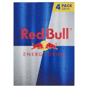  Red Bull Energy Drink, 250 ml (4 Lattine) 