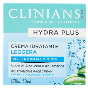 Clinians Hydra Plus Crema Idratante Leggera Pelli Normali O Miste 50 Ml