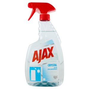 Ajax Detersivo Spray Crystal Vetri 100% Anti-alone 750 Ml