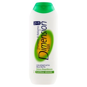 Dimension By Lux Shampoo & Balsamo 2in1 Capelli Grassi Effetto Riequilibrante 250 Ml