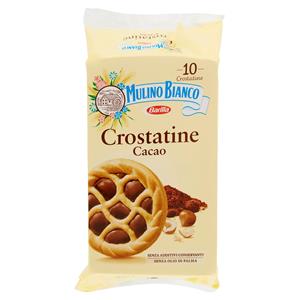 Mulino Bianco Crostatine Cacao Merenda Senza Additivi Conservanti 12 Pezzi 400 G