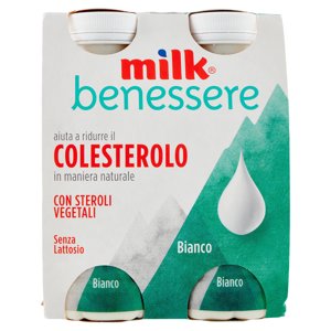 Milk Benessere Aiuta A Ridurre Il Colesterolo In Maniera Naturale Bianco 4 X 100 G