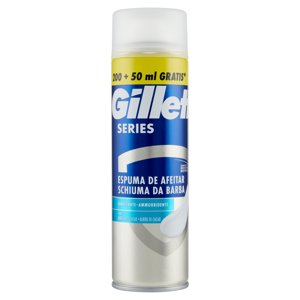Gillette Series Schiuma Da Barba Ammorbidente, 200 + 50ml Gratis