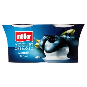Müller Yogurt Cremoso Mirtillo In Pezzi 2 X 125 G