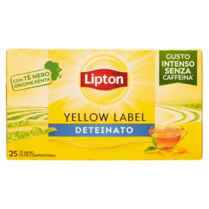 Lipton Yellow Label Deteinato 25 Filtri 37,5 g