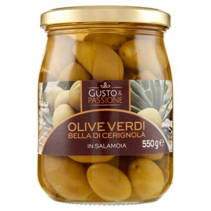 Gusto & Passione Olive Verdi Bella Di Cerignola In Salamoia 550 G