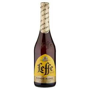 LEFFE BLONDE Birra bionda belga d'abbazia doppio malto bottiglia 75cl