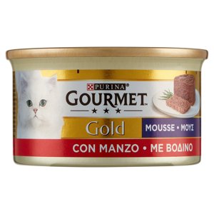 Purina Gourmet Gold Mousse Cibo Umido per Gatti con Manzo 85g