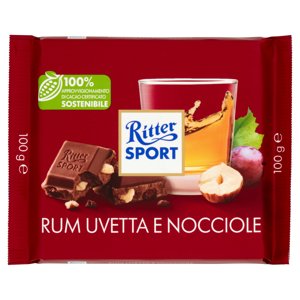 Ritter Sport Rum Uvetta E Nocciole 100 G