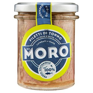 Moro Filetti Di Tonno All'olio D'oliva Pesca Sostenibile Al 100% 190 G