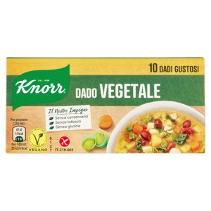 Knorr il Dado Vegetale 10 dadi 100 g