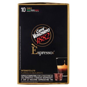 Caffè Vergnano 1882 Èspresso1882 Oro 10 Capsule Compatibili Nespresso* 50 G