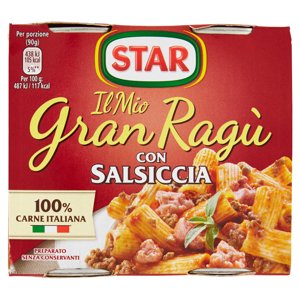 Star Il Mio Gran Ragù Con Salsiccia 2 X 180 G