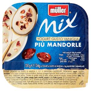 Müller Mix Yogurt Alla Vaniglia Più Mandorle 150 G