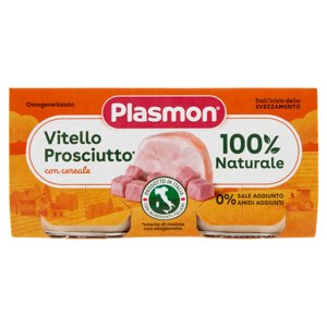 Plasmon Omogeneizzato Vitello Prosciutto* Con Cereale 2 X 80 G