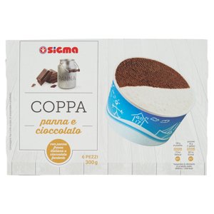 Sigma Coppa Panna E Cioccolato 6 X 50 G