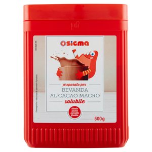 Sigma Preparato Per Bevanda Al Cacao Magro Solubile 500 G
