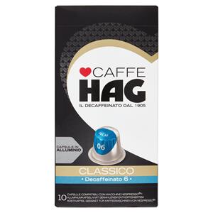 Caffè Hag Classico 6- 10 Capsule Caffè Compatibili Con Macchine Nespresso*® Original 52g