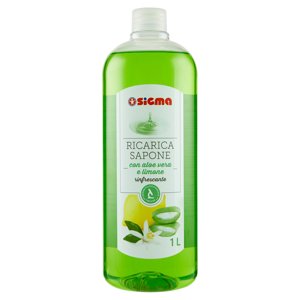 Sigma Ricarica Sapone Con Aloe Vera E Limone Rinfrescante 1 L