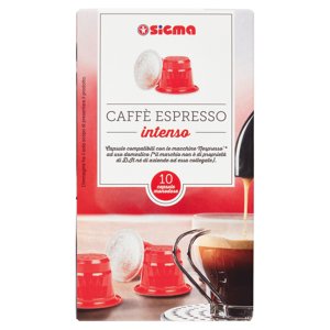 Sigma Caffè Espresso Intenso 10 Capsule Monodose 52 G