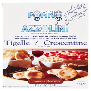 Forno Azzolini Tigelle - Crescentine Congelate 1 Kg