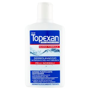New Topexan Con Antibatterico Dermolavaggio Detergente Viso Anti-impurità Pelli Normali 150 Ml