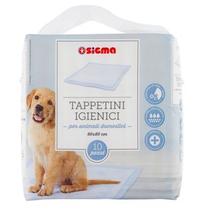 Sigma Tappetini Igienici Per Animali Domestici 60x60 Cm 10 Pz