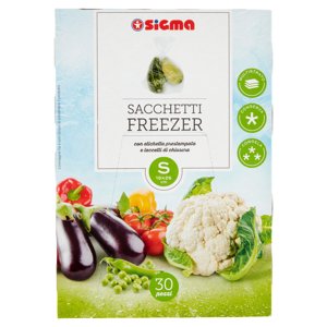 Sigma Sacchetti Freezer S 19x26 Cm 30 Pz