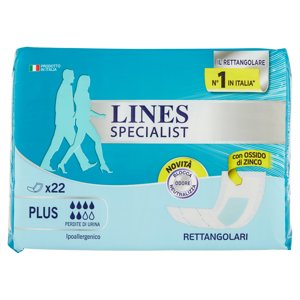 Lines Specialist Unisex Rettangolari Plus 22+2 Pz