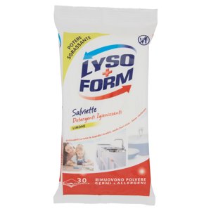 Lysoform Salviette Detergenti Igienizzanti Limone 30 pz