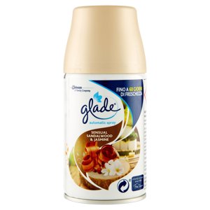 Glade Automatic Spray Ricarica, Profumatore Per Ambienti, Fragranza Sensual Sandalwood&jasmine 269ml