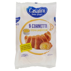 Casalini Cornetti Crema Pasticcera 9 X 50 G