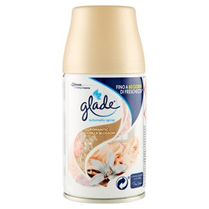 Glade Automatic Spray Ricarica, Profumatore Per Ambienti, Fragranza Romantic Vanilla Blossom 269ml