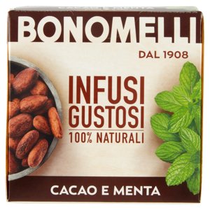 Bonomelli Infusi Gustosi 100% Naturali Cacao E Menta 10 Filtri 20 G