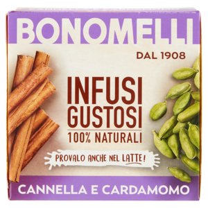Bonomelli Infusi Gustosi 100% Naturali Cannella E Cardamomo 10 Filtri 20 G