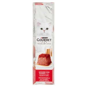 Purina Gourmet Revelations mousse gatto con manzo 4x57g
