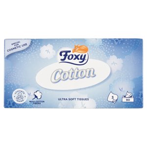 Foxy Cotton Veline 3 Veli Con Fibre Di Cotone 90 Pezzi