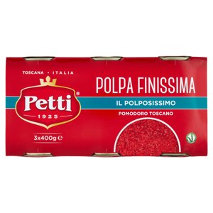 Petti "il Polposissimo" - Polpa Di Pomodoro Finissima - Pomodoro Toscano - 3x400g