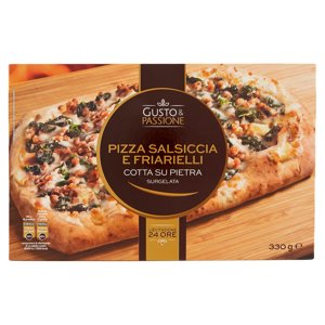 Gusto & Passione Pizza Salsiccia E Friarelli Surgelata 330 G