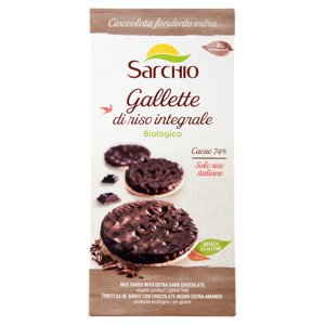 Sarchio Gallette Di Riso Integrale Cioccolato Fondente Extra 100 G
