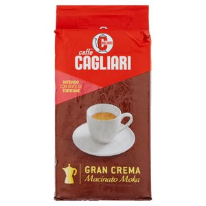 Caffè Cagliari Gran Crema Macinato Moka Intenso Con Note Di Torrone 250 G